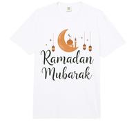 Ramadán Mubarak Feliz Ayuno Luna Creciente Islámico Musulmán Comfort Colors Adult Heavyweight T-Shirt