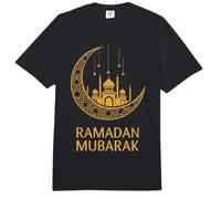 Ramadán Mubarak Feliz Ayuno Luna Creciente Islámico Musulmán Comfort Colors Adult Heavyweight T-Shirt