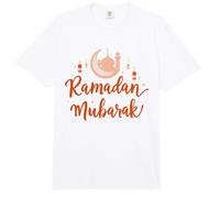 Ramadán Mubarak Feliz Ayuno Luna Creciente Islámico Musulmán Comfort Colors Adult Heavyweight T-Shirt