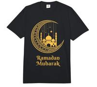 Ramadán Mubarak Feliz Ayuno Luna Creciente Islámico Musulmán Comfort Colors Adult Heavyweight T-Shirt
