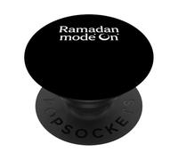 Ramadán Mubarak Feliz Ayuno Luna Creciente Islámico Musulmán PopSockets PopGrip Adhesivo