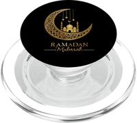 Ramadán Mubarak Feliz Ayuno Luna Creciente Islámico Musulmán PopSockets PopGrip para MagSafe