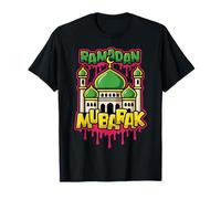 Ramadán Mubarak Mezquita Festival Islámico Festividad Islam musulmán Camiseta
