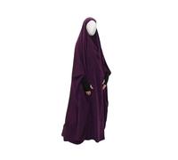 Ramadan One Piece Muslim Prayer Jilbab Women Abaya Khimar Hijab Dress Islam Robe