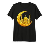 Ramadán Símbolo Islámico Luna Creciente Islam Mezquita Musulmán Camiseta Premium