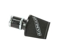 Ramair - Filtro de espuma pequeño con base de aluminio, diámetro exterior de 70 mm, color negro con acoplador de silicona