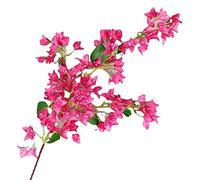 Ramas de Flores de Seda de Buganvilla Artificial 120 Cm Flor de Flor de Melocotón de Imitación Rosa Tallos Largos Ramas Florales para Centros de Mesa de Boda, Camino de Mesa, Decoración del Hogar