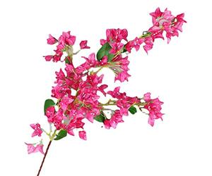 Ramas de Flores de Seda de Buganvilla Artificial 120 Cm Flor de Flor de Melocotón de Imitación Rosa Tallos Largos Ramas Florales para Centros de Mesa de Boda, Camino de Mesa, Decoración del Hogar