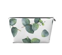 Ramas De Hojas De Eucalipto Acuarela, Bolsa de artículos de tocador Bolsa de Maquillaje Bolsa de cosméticos Bolsa de artículos de tocador de Viaje portátil