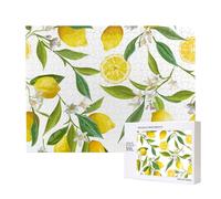 Ramas de limonero exóticas Estampadas, deliciosas y deliciosas,Rompecabezas de Madera de 500 Piezas, Juego Familiar, Rompecabezas para Adultos, Adolescentes, decoración del hogar