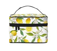Ramas De Limonero Exótico Estampadas Delicioso Delicioso, Bolsa de Maquillaje Bolsa de cosméticos Bolsa de Aseo de Viaje portátil Estuche para lápices