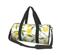 Ramas De Limonero Exótico Estampadas Delicioso Delicioso, Bolsa de Viaje de Gran Capacidad, Bolso Redondo, Bolsa de Viaje Deportiva, Bolsa de Mano, Bolsa de Fitness