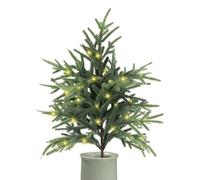 Ramas de pino artificiales | Púas de vegetación artificial con luz LED - ramas de pino de Navidad con luz cálida - para interiores y exteriores, porches, chimeneas, puerta delantera, sala de estar