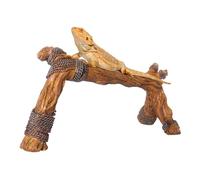 Ramas trepadoras de Madera de hábitat de Reptiles, Ramas de terrario para Reptiles, Marco de Escalada Realista para Reptiles, Rama de árbol de imitación de Resina camaleón para Dragones barbudos