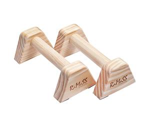 RAMASS Fitness Barras Paralela, Push Up Bars, Mini Parallettes De Madera, Barras De Gimnasia, Calistenia