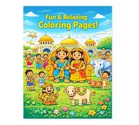 Ramayana Coloring Book: Story of The Legend Rama