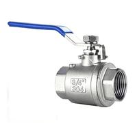 RAMBEX 1 Uds 1/4 "3/8" 1 "1-1/4" 2 "4" Válvula De Bola De Acero Inoxidable, Válvula De Dos Piezas De Hilo Femenino, Conector De Interruptor De Agua For Gases Líquidos(DN40,201)