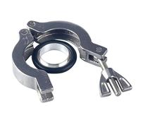 RAMBEX 1 Uds Abrazadera De Vacío, KF16/10/25/40/50 Abrazadera De Acero Inoxidable 304 De Instalación Rápida + Soporte + Anillo De Goma De Flúor(KF50)