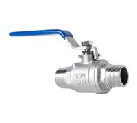 RAMBEX 1 Uds Válvula De Bola De Acero Inoxidable, 1/2 "3/4" 1 "1-1/4" 1-1/2 "2" Conector De Interruptor De Válvula De Agua De Rosca Externa(304-DN40)