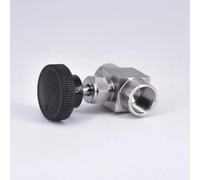 RAMBEX 1 Válvula De Aguja De Rosca G De 1/8", 1/4", 3/8", 1/2", 3/4", Válvula De Regulación De Válvula De Globo De Control De Flujo De Acero Inoxidable(3/4")