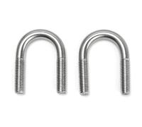 RAMBEX 5 Uds M6 Pernos Estilo U, 8mm 10 12 16 18 20 25 27 33 38 42 51 63mm 304 Perno De Hebilla De Tornillo De Acero Inoxidable, Abrazadera De Tubo En Forma De U(M6*12)