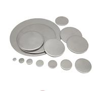 RAMBEX Disco de Acero Inoxidable de 7 mm a 80 mm, Placa de Acero Redonda pequeña, Placa de Chapa Circular, Grosor 1,8 m (Color: 1,8 mm de Grosor, tamaño: 8 mm (50 Piezas)