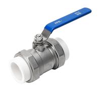 RAMBEX Válvula De Bola De Doble Unión PPR De Acero Inoxidable 304, Válvulas De Bola De Acero Inoxidable 3/4 "-2" DN20 25 32 40 50, 1 Uds.(DN50)