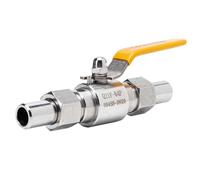 RAMBEX Válvula De Bola De Fuente De Aire Soldada De Acero Inoxidable, Interruptor De Válvula De Bola Roscada Externa DN6-DN40, 1 Uds.(DN20)