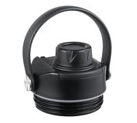 Rambler - Tapa para botella de agua Yeti, tapa de rosca de repuesto compatible con botellas Yeti Jr 12, 18, 26, 36, 46, 64 onzas, tapa con mango flexible, (negro)