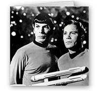 Rambling Mansions Tarjeta de felicitación humorística fotográfica (RM0896) - Cumpleaños - Star Trek - Spock y Kirk - Nimoy y Shatner