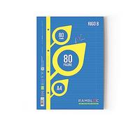 Rambloc Reinforced A4 Rigo B Refill Pack de 4. (160 hojas en total) - Máxima calidad y durabilidad para todas sus necesidades de escritura y almacenamiento.