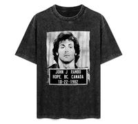 Rambo First Blood John J Rambo Mug Unisex T-Shirt Cotton Men Summer Fashion Black tee XL