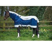 Rambo Horseware Verano Serie Caballo participación Alfombra 0 G - Azul Marino/Gris, Azul Marino y Gris, UK 6'0 / EU 130cm / 72"