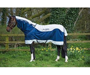 Rambo Horseware Verano Serie Caballo participación Alfombra 0 G - Azul Marino/Gris, Azul Marino y Gris, UK 6'0 / EU 130cm / 72"