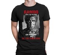 Rambo Last Blood Five V T Shirt Live For Nothing Or Die Fro Something T-Shirt XXL
