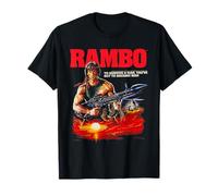 Rambo Missile Launcher Illustration Vintage Action Movie Camiseta