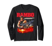 Rambo Missile Launcher Illustration Vintage Action Movie Manga Larga