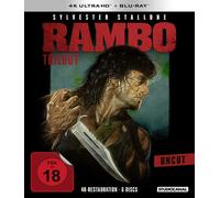 Rambo Trilogy (DE) + (4K UHD Blu-ray) Sylvester Stallone (Importación USA)