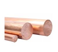 Rame Tonda Bar Varilla redonda de cobre de 2 mm, 3 mm, 4 mm, 5 mm, 6 mm, 7 mm, 8 mm, 10 mm, 12 mm, 15 mm, 20 mm, 22 mm, 23 mm, 25 mm, 26 mm, 28 mm, 30 mm, 40 mm, 50 mm, 60 mm(Length 1000mm,8mm 5pcs)