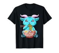 Ramen Baphomet Cute Pastel Goth Noodle Soup Anime Camiseta