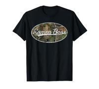 Ramen Boss Camo Vintage Throwback Style Camiseta