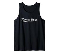 Ramen Boss Vintage Inspired Varsity Style Throwback Camiseta sin Mangas