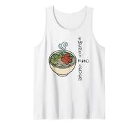 Ramen Bowl Comida Japonesa Cocina asiática Kawaii Camiseta sin Mangas