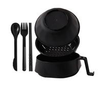 Ramen Bowl Set, Large Capacity Instant Noodles Bowl, 6-Piece Rapid Ramen Noodle Bowl With Lid, Chopsticks, Spoons, And Fork, Matching Spoon And Chopsticks, Easy To Use, Portable For Soup, Noodles,