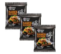 Ramen coreano seco precocido sabor soja dulce 170 g, fideos elásticos con salsa umami agridulce, listo en minutos para comida asiática rápida en casa
