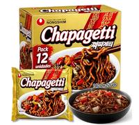Ramen Coreanos Chapagetti, Fideos Instantáneos Chapagetti, Instant Noodle Ramen Corea, Original Coreano, Agrega agua caliente y cocina por 5 minutos, Sabor picante, 12 unidades de 140 g