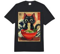 Ramen de Gato Vintage Arte japonés Kawaii Neko Anime Regalos Divertidos Comfort Colors Adult Heavyweight T-Shirt