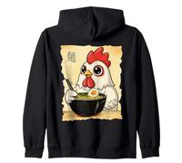 Ramen de Pollo japonés Kawaii Anime Gallo Sudadera con Capucha