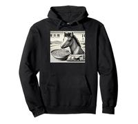 Ramen de potro de caballo lindo amante de los fideos arte japonés clásico Sudadera con Capucha