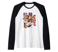 Ramen Explosión Japonesa Food Art Design Camiseta Manga Raglan
